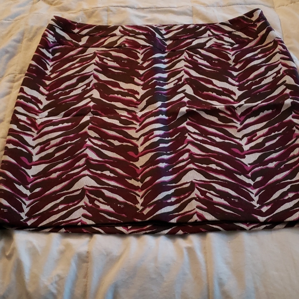 Merona Animal Print Mini Skirt Size 14